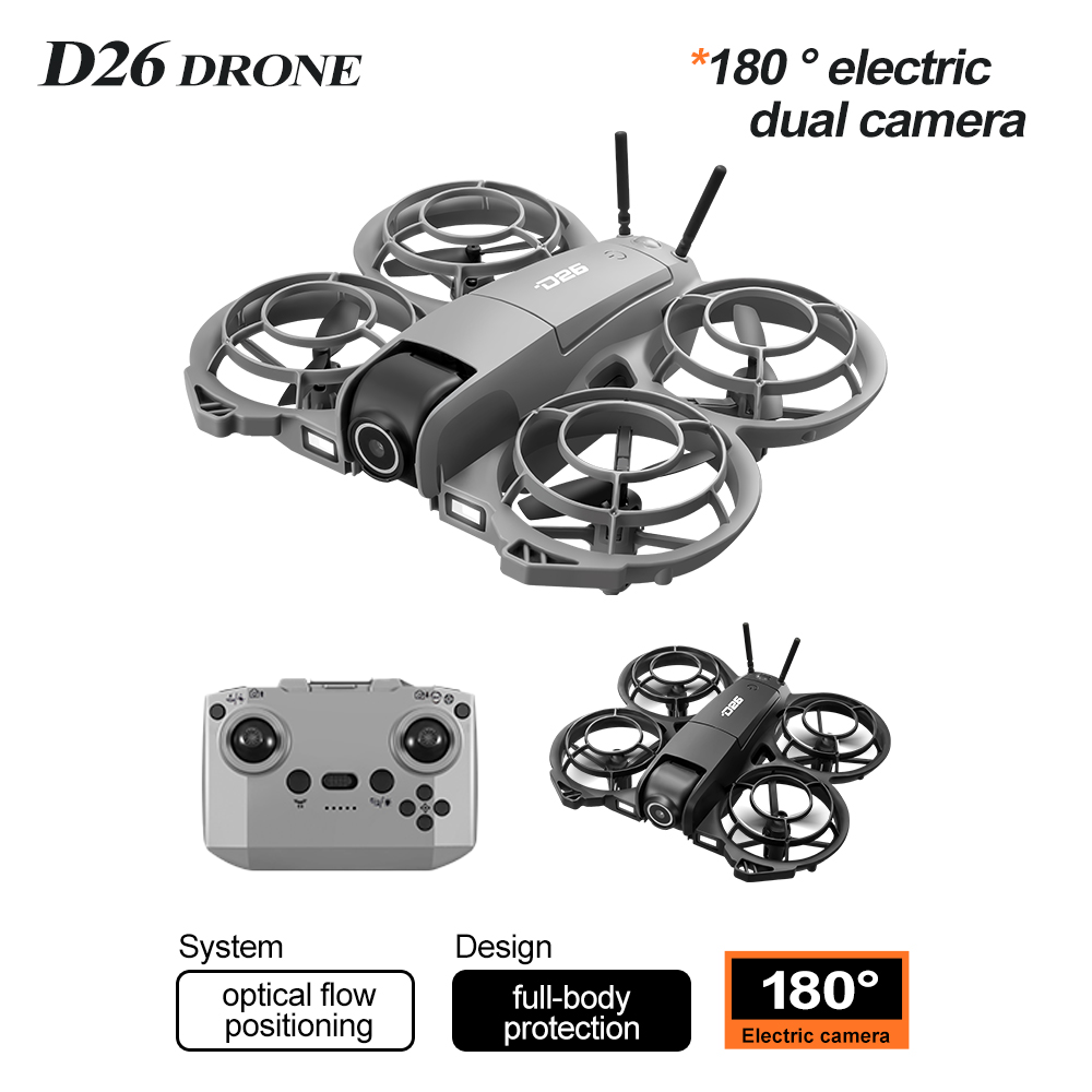 طائرة D26 4K ميني بدون طيار، م - مراجعة Fpv Brushless Rc Drone 4K وسعره
