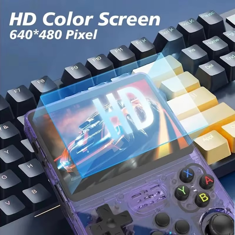 جهاز ألعاب محمول أصلي R36S بتص - مراجعة Retro Handheld Game Console R36S وسعره