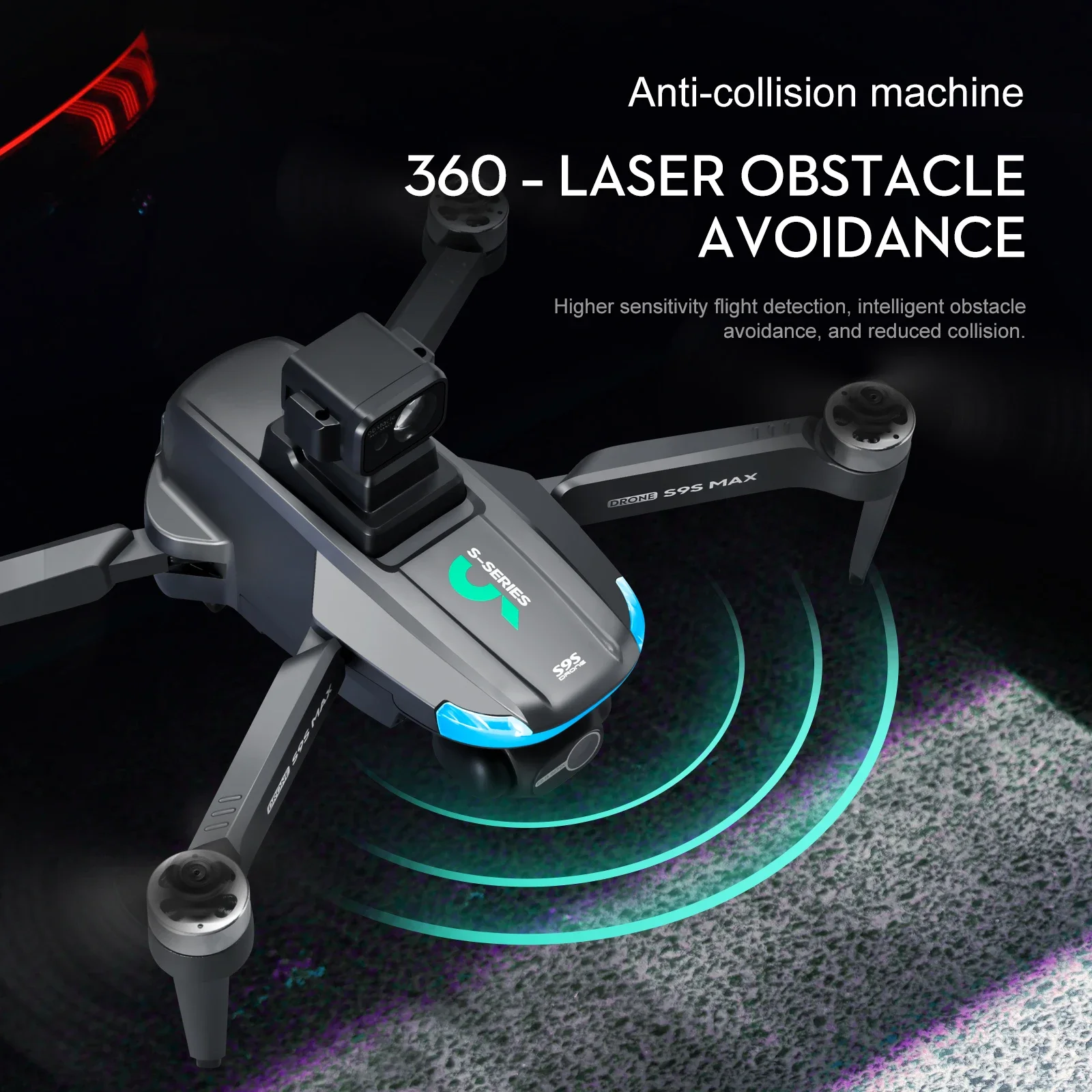 جديد S9S ماكس طائرة صغيرة بدون - مراجعة Fpv Brushless Rc Drone 4K وسعره