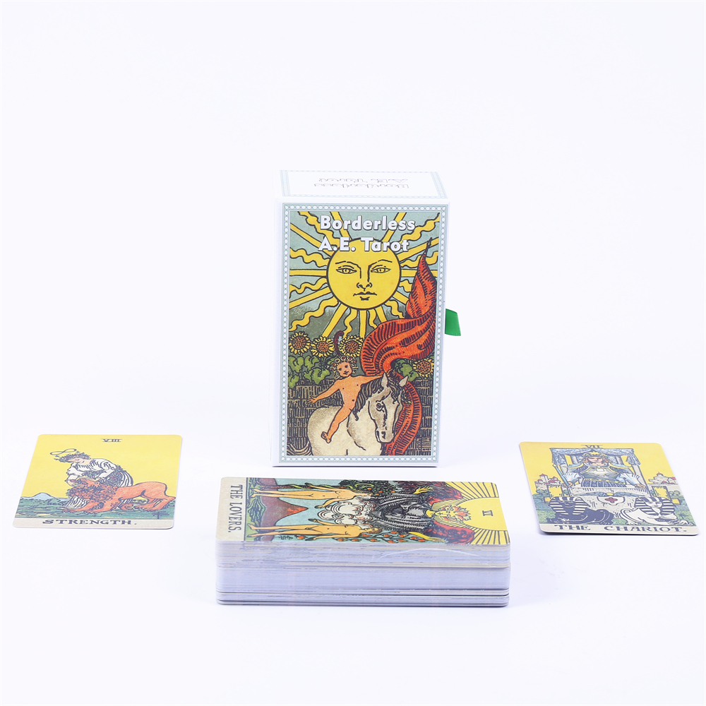 بدون حدود A E. 12 × 7 بطاقات ا - مراجعة Tarot Cards Deck With Guidebook وسعره