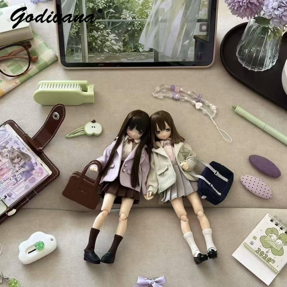 ملابس دمى Blythe/OB22/24/azone - مراجعة Bjd Doll 1 6 Full Set With Clothes وسعره