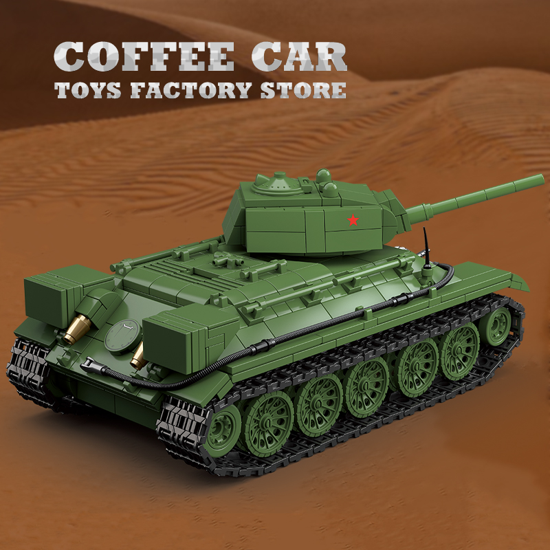 مكعبات بناء دبابة متوسطة M4A3  - مراجعة Lego Compatible Military Tank وسعره